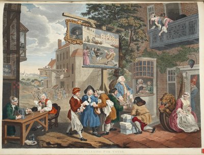 The Election II: Canvassing for Votes by William Hogarth
